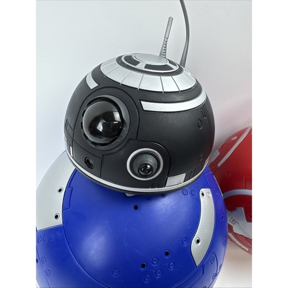 TWO Star Wars Disney BB-unit Robots w/ Remote Controls Red & Blue - Picture 3 of 10